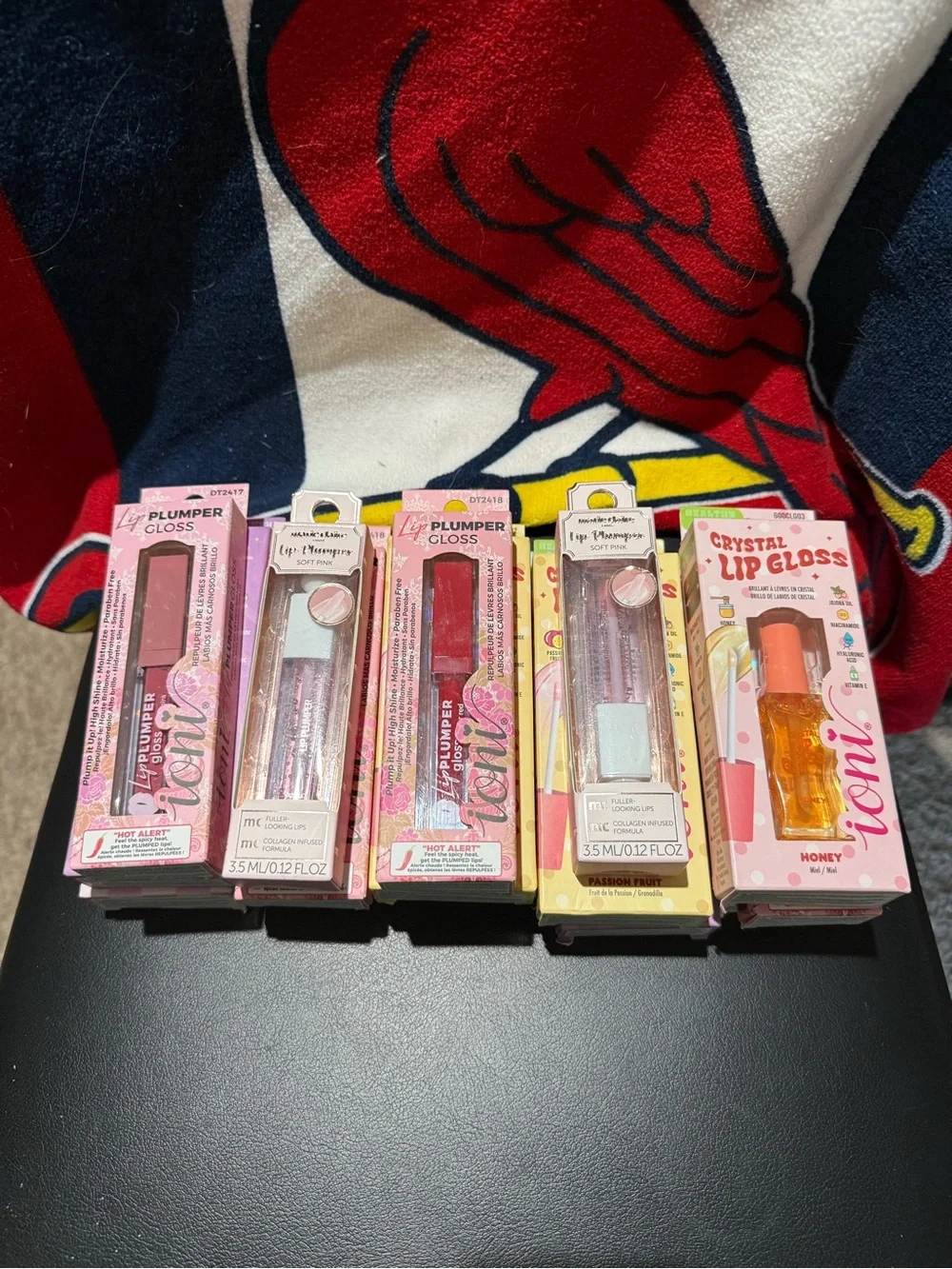 Lip Gloss-Set of 3- Assorted Pink & Clear Shades